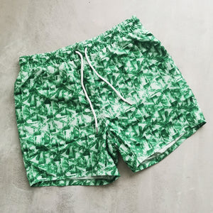 HIBS91 Green Swim Shorts